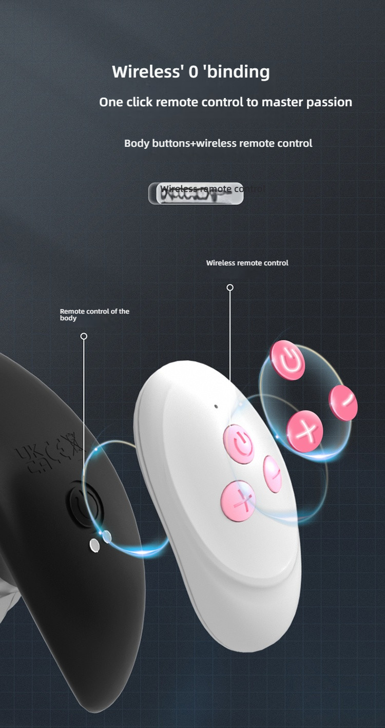 Yunman Silver Bright Anal Stopper - Wanyue Wear Anal Stopper Shock Remote Control Version for Going Out