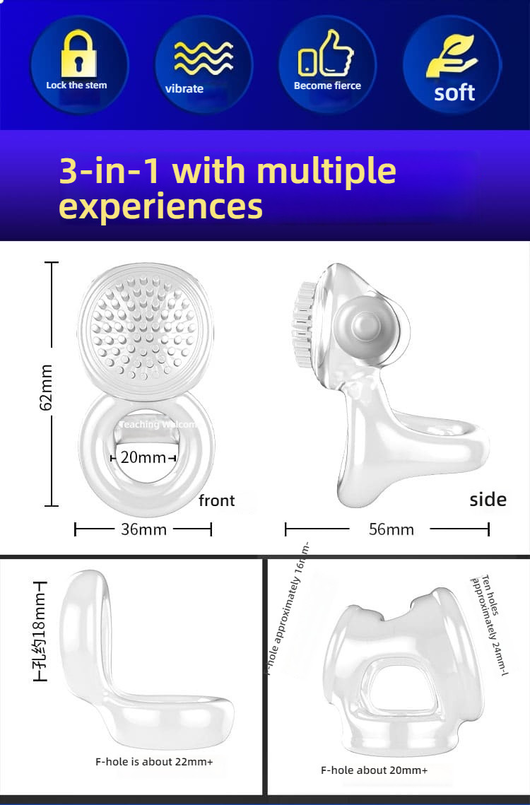 Joyful Vitality Locking Ring Set (3 Rings+1 Jumping Egg)