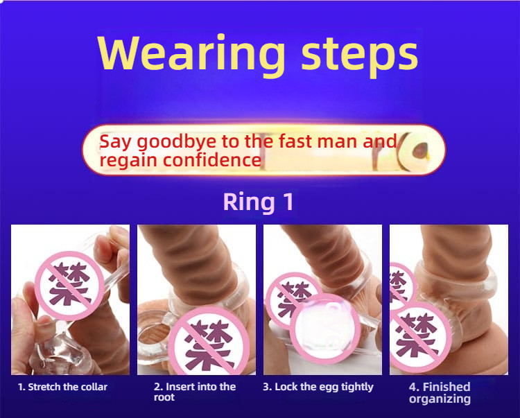 Joyful Vitality Locking Ring Set (3 Rings+1 Jumping Egg)