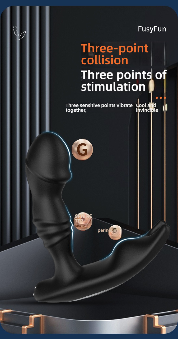 FusyFun continuously variable transmission shakes prostate stimulation in black