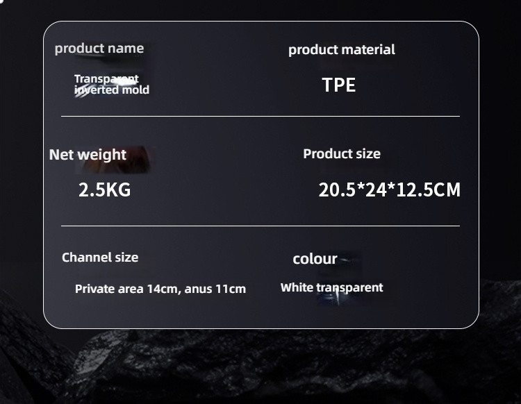 MAIG Hera Full Transparent Dual Channel Simulation Texture Human Reproduction Inverted Model 2.5kg