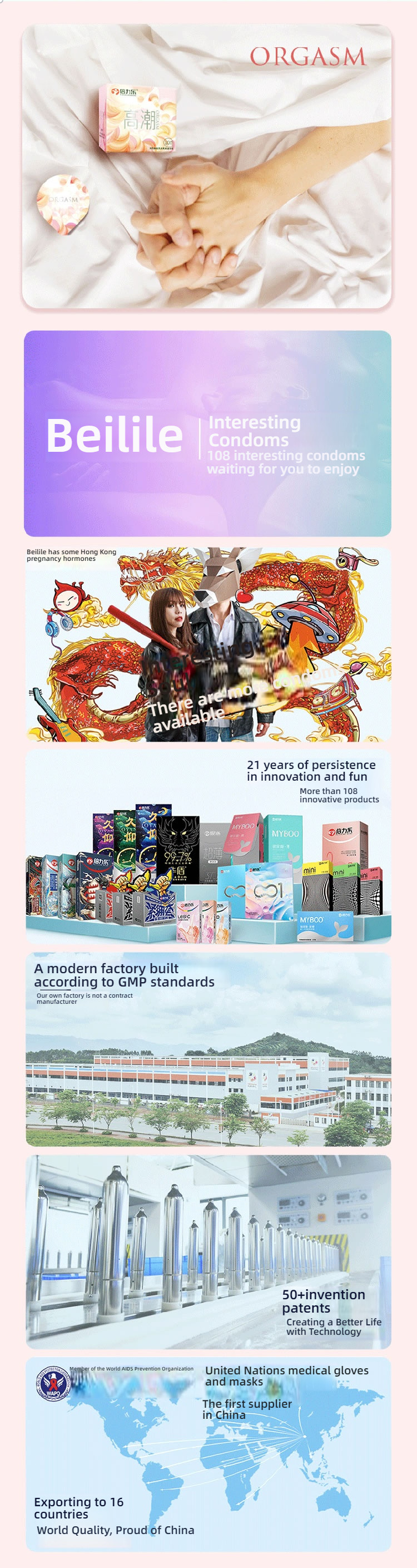 Beilile Hot Wave Condom