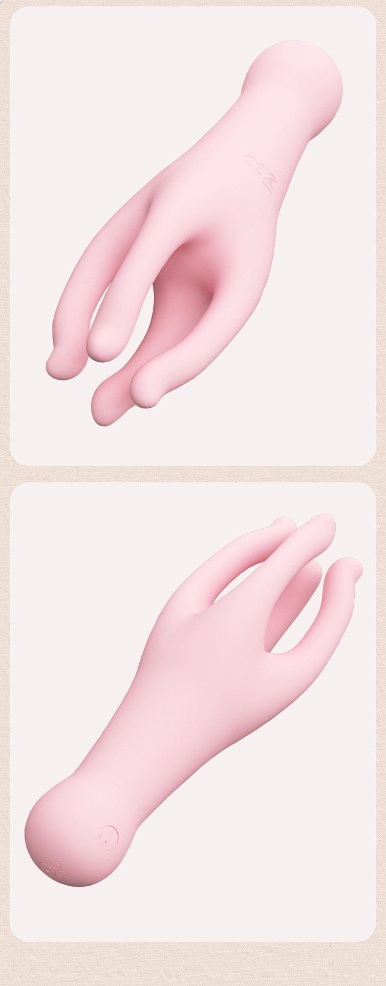 Yunman foreplay cake hand 4D shaking and rotating tentacle teasing device
