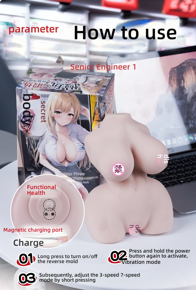 COC Godtail Glass Shocking Double Channel Half Body Doll 3.3 pounds