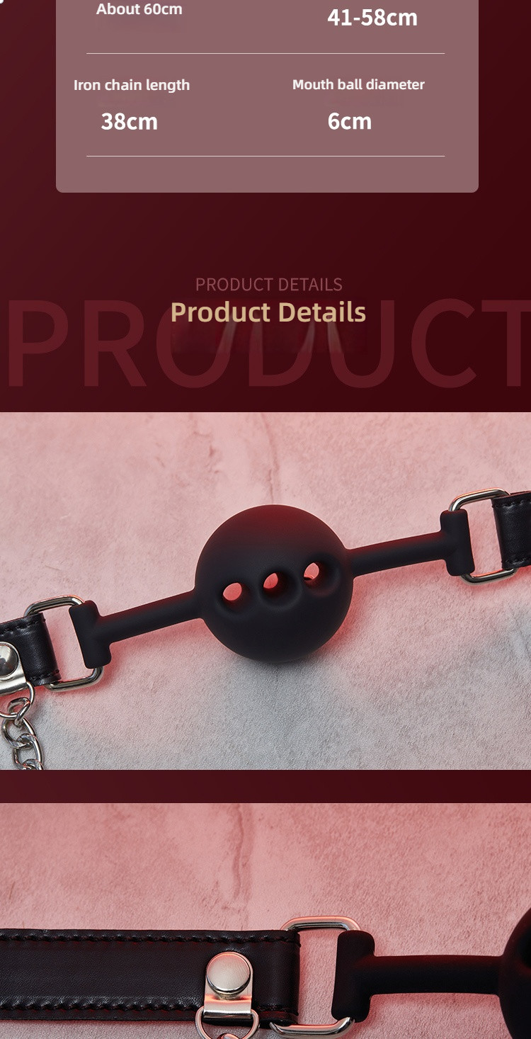 Meijianu saliva ball breast clip adjustable collar integrated prop
