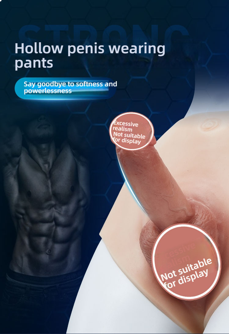 Men's exclusive hip bag hollow wearing penis