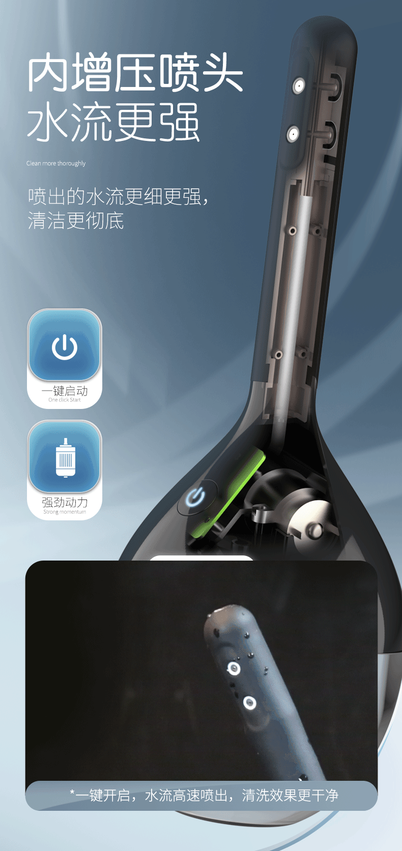 OMYSKY dual-purpose internal cleaning device (electric version) with three adjustable gears