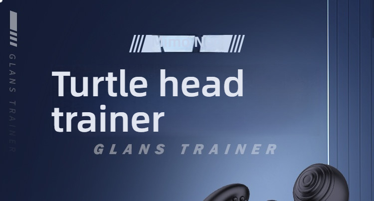 Mimo Neo's Three Triggered Beating Shocking Turtle Head Practice Massager Black
