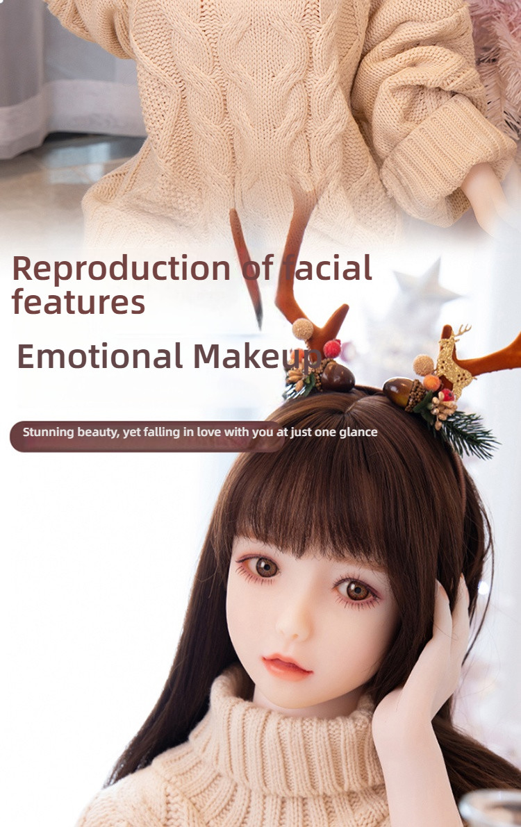 Love Beauty Deer Pinch Suck Pronunciation Jelly Chest Solid Doll 140cm