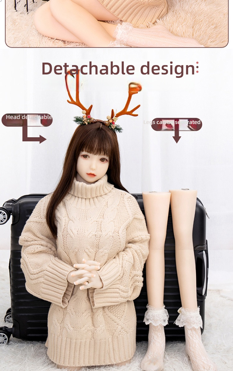 Love Beauty Deer Pinch Suck Pronunciation Jelly Chest Solid Doll 140cm