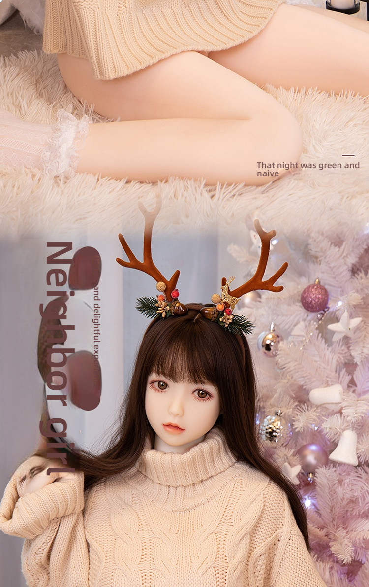 Love Beauty Deer Pinch Suck Pronunciation Jelly Chest Solid Doll 140cm
