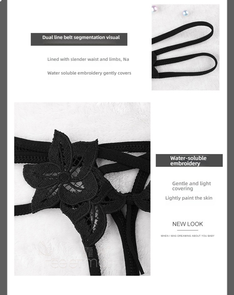 Feimu three-point embroidery hollow steel scam outfit