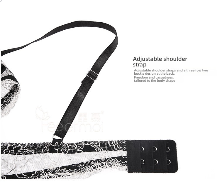 Feimu three-point embroidery hollow steel scam outfit