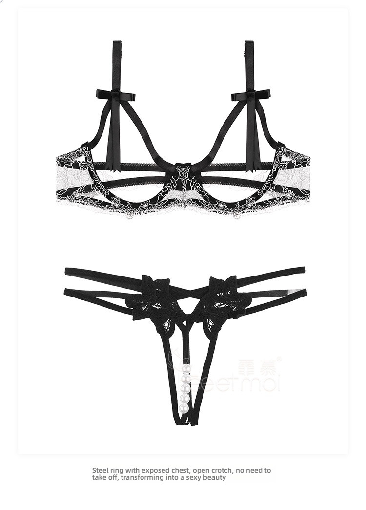 Feimu three-point embroidery hollow steel scam outfit
