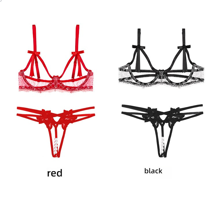 Feimu three-point embroidery hollow steel scam outfit