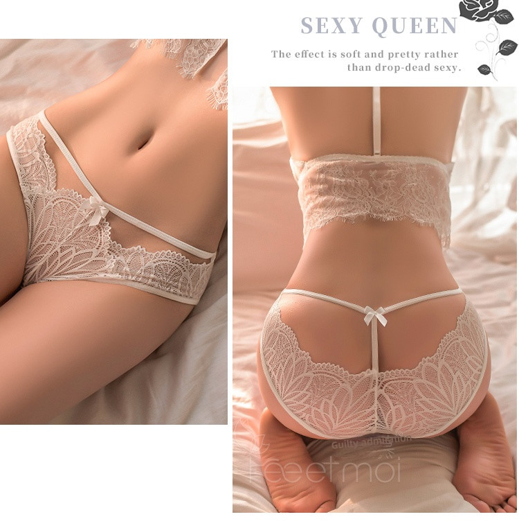 Fei Mu opened crotch and beautiful buttocks underwear