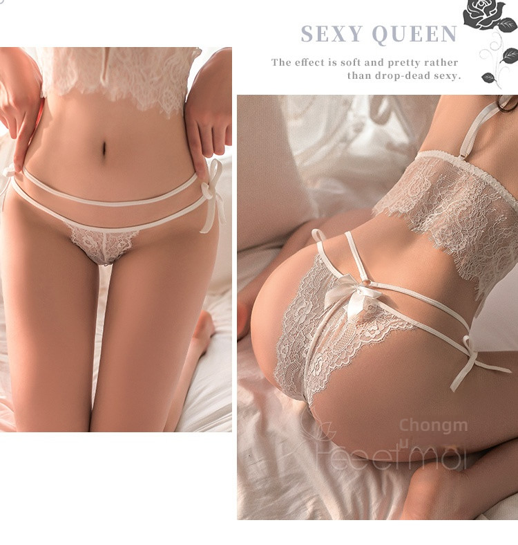 Fei Mu opened crotch and beautiful buttocks underwear