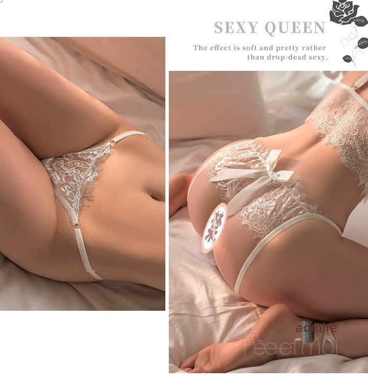 Fei Mu opened crotch and beautiful buttocks underwear