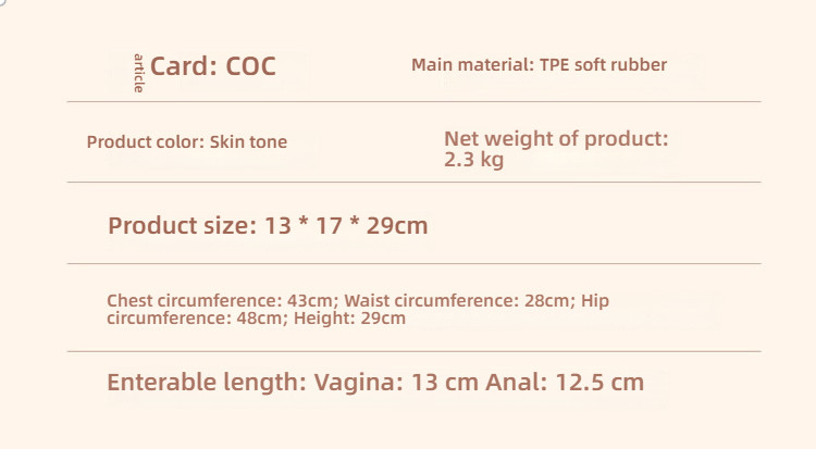 COC Big and Small sisters Blossom Crispy Breast Honey Peach Hip Half length Doll 7 kg
