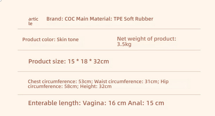 COC Big and Small sisters Blossom Crispy Breast Honey Peach Hip Half length Doll 7 kg