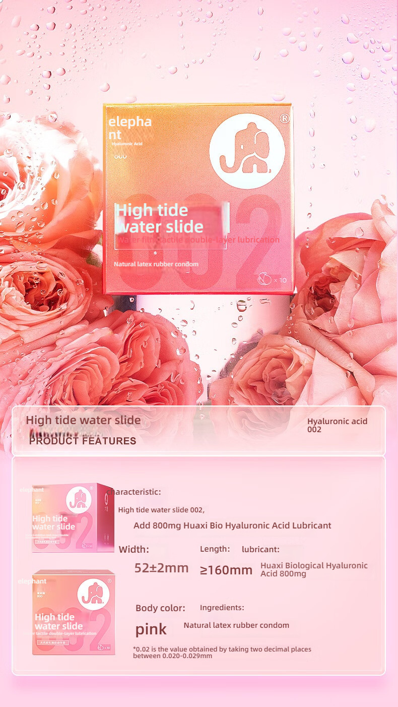 Elephant 002 Water Slide (Huaxi Bio Hyaluronic Acid) 3-Pack