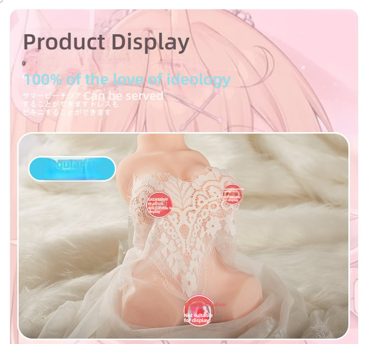 COC Japanese actress Lilith waterproof shock half body doll 6.6 pounds