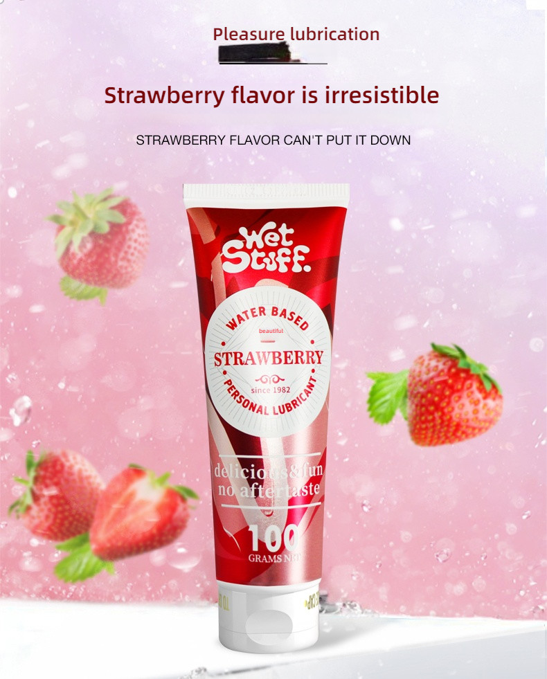 Wet Stuff Strawberry Fruit Flavor Australian Imported Lubricant 100g