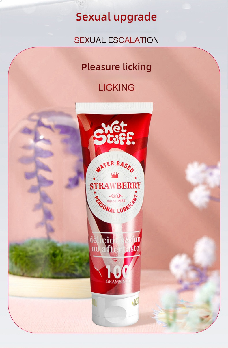 Wet Stuff Strawberry Fruit Flavor Australian Imported Lubricant 100g
