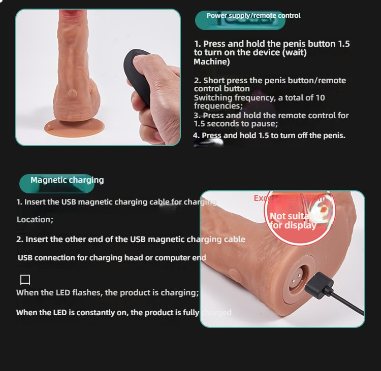 Bent head Kailum simulation digging ball penis (with handle)