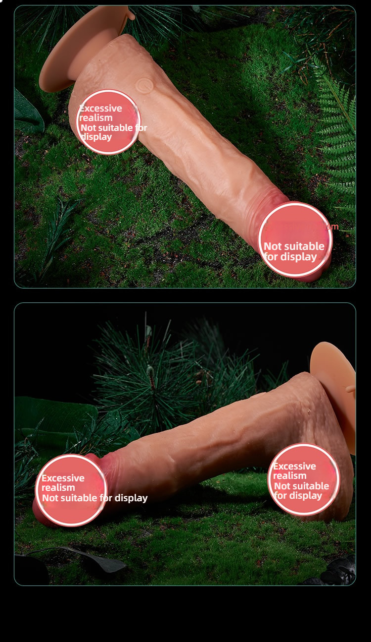 Bent head Kailum simulation digging ball penis (with handle)