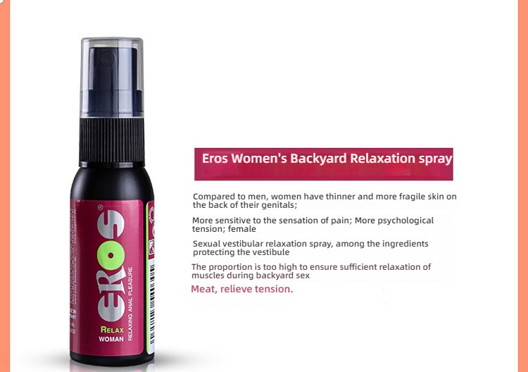 Eros Relaxed spray for men and women's backyard