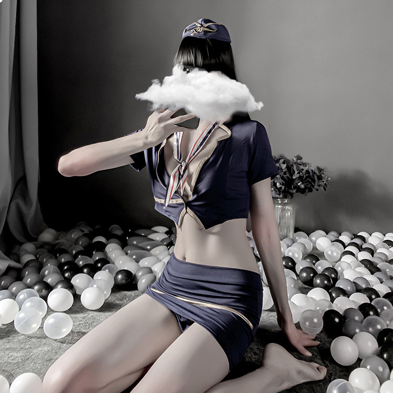 Sexy lingerie, pure student outfit, JK sailor dress, seductive short skirt set, soft girl, college style short skirt