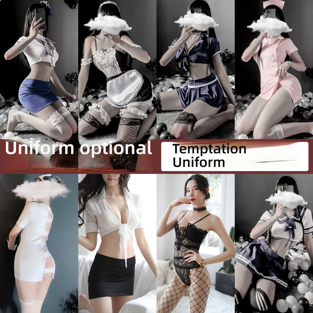 Sexy lingerie, pure student outfit, JK sailor dress, seductive short skirt set, soft girl, college style short skirt