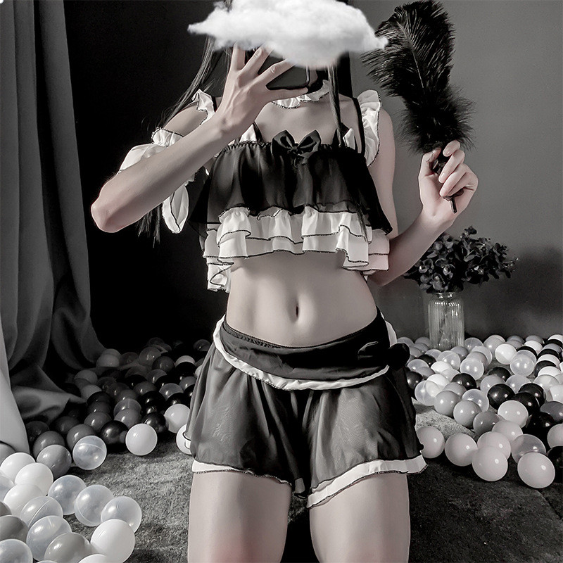 Sexy lingerie, pure student outfit, JK sailor dress, seductive short skirt set, soft girl, college style short skirt