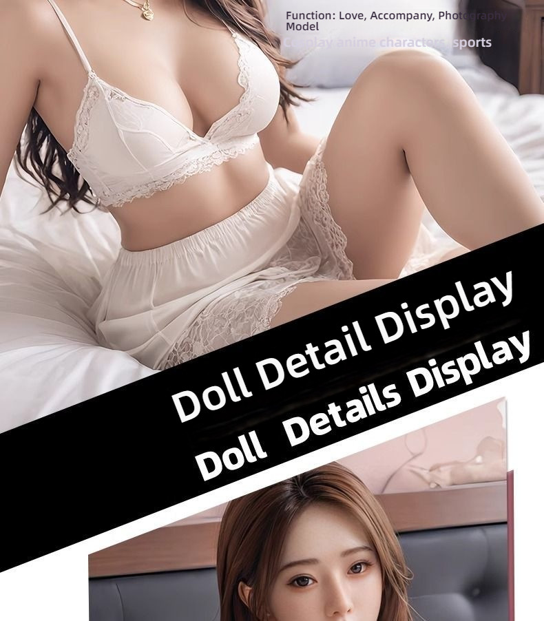 Full body doll for men, realistic imitation version, non inflatable doll with metal frame, adult product, silicone
