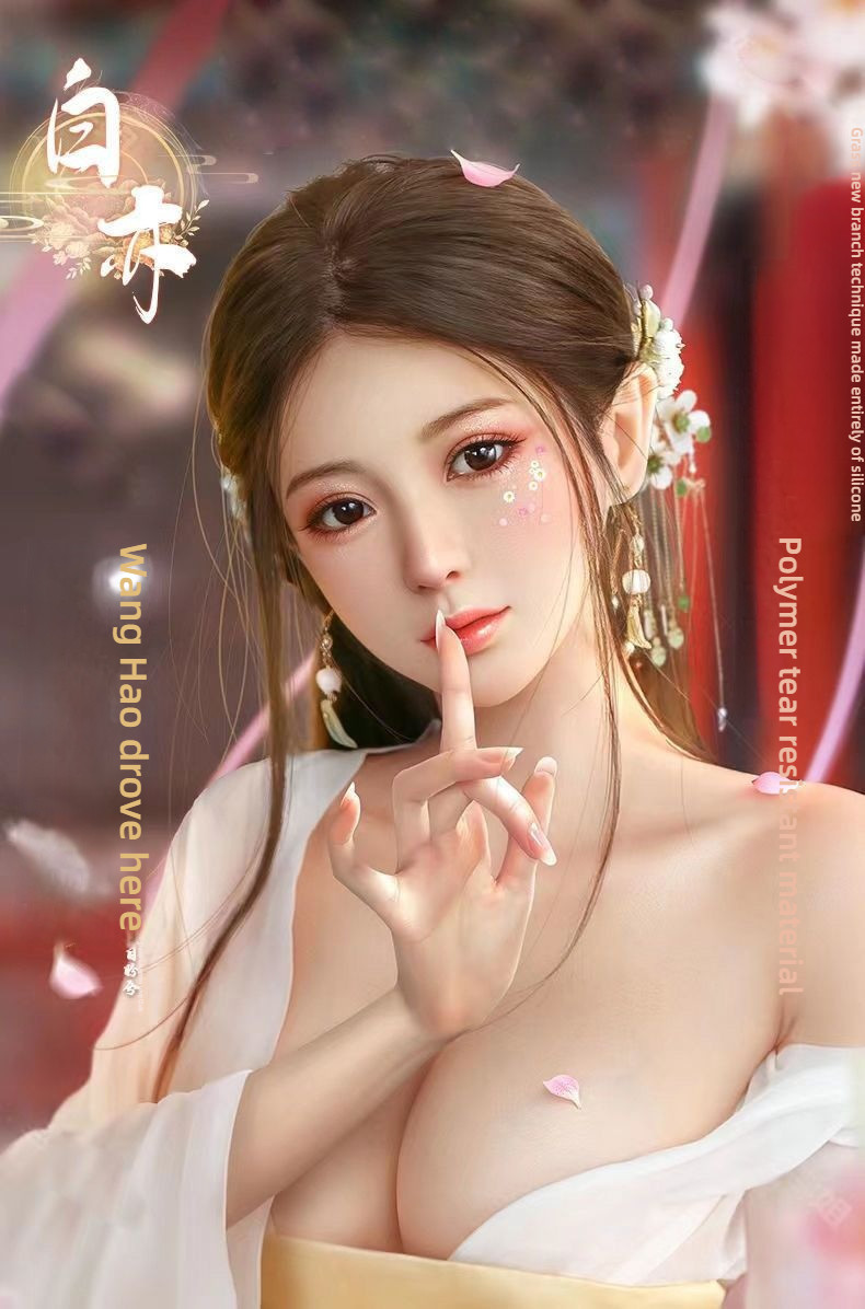 Silicone doll hair transplant full body solid real person version with skeleton, adult products for men, insertable smar