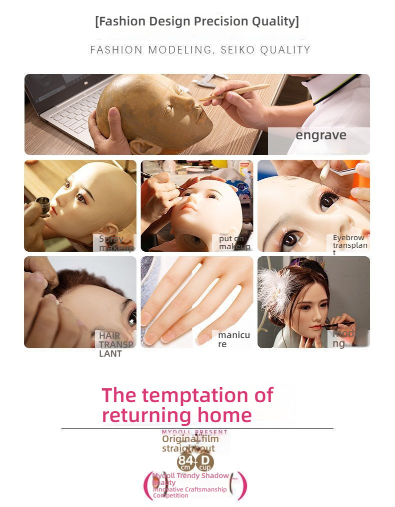 Full body doll, silicone hair transplant, non inflatable doll, real life version, sex toy, men's wife with skeleton, adu