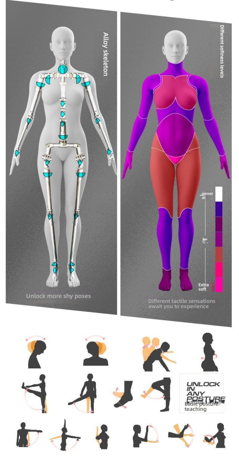 Silicone doll hair transplant full body solid real person version with skeleton, adult products for men, insertable smar