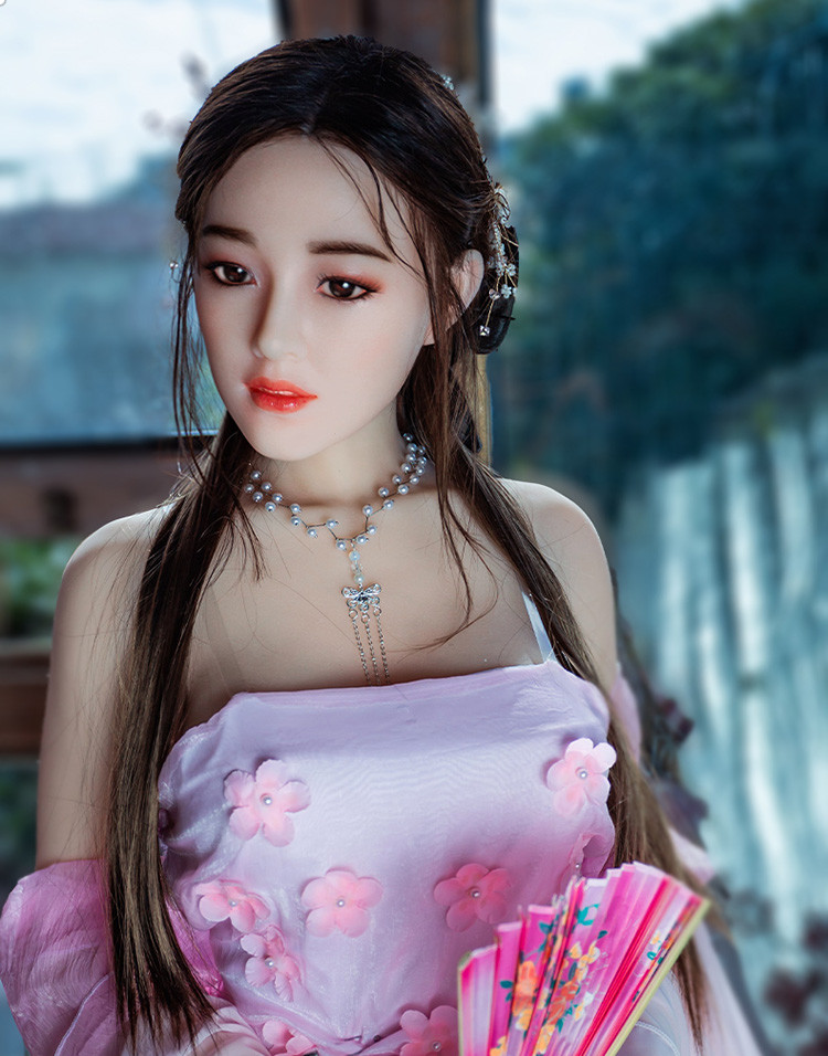 [Direct Drop 2000] Chao Ying Ancient Costume Butterfly Hair Transplant with Silicone Head and Skin Simulation Meridian S