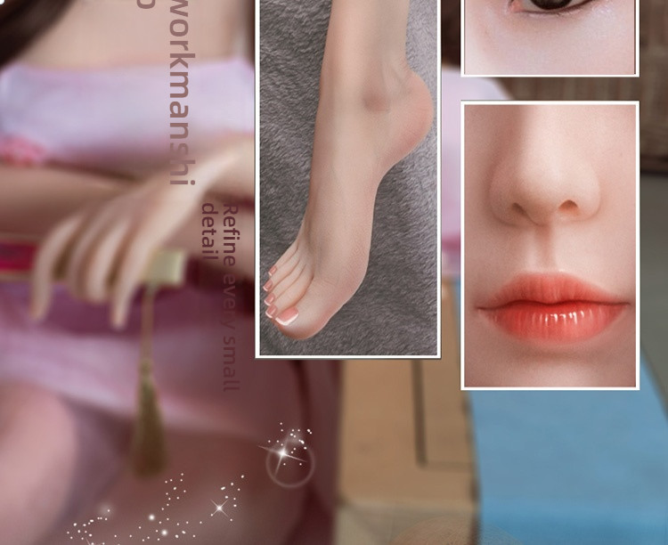 [Direct Drop 2000] Chao Ying Ancient Costume Butterfly Hair Transplant with Silicone Head and Skin Simulation Meridian S