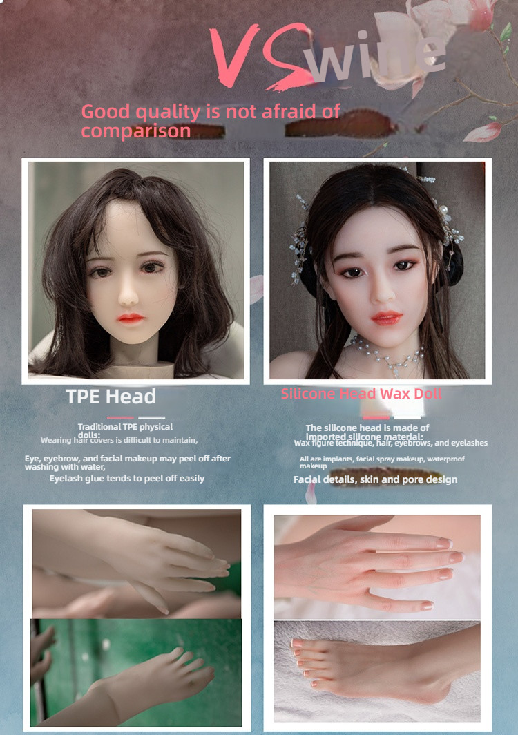[Direct Drop 2000] Chao Ying Ancient Costume Butterfly Hair Transplant with Silicone Head and Skin Simulation Meridian S