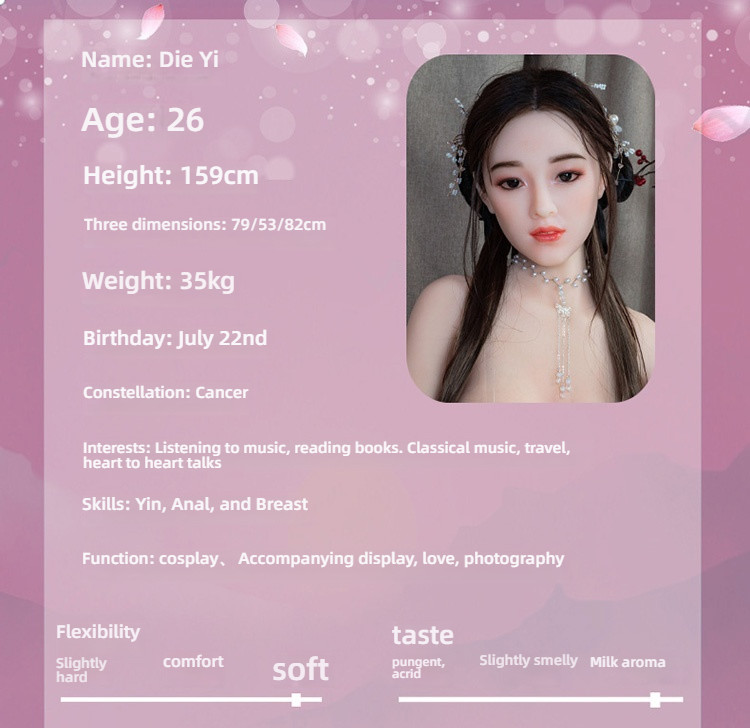 [Direct Drop 2000] Chao Ying Ancient Costume Butterfly Hair Transplant with Silicone Head and Skin Simulation Meridian S