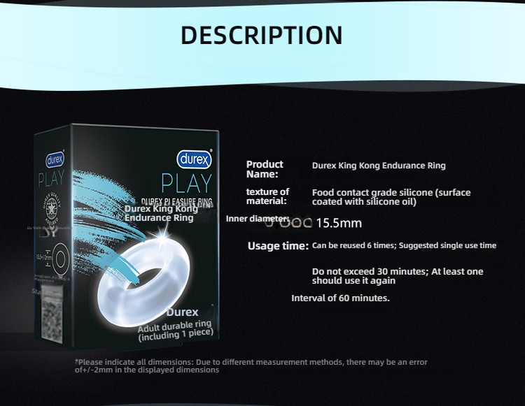 Durex Kong Durable Ring Translucent