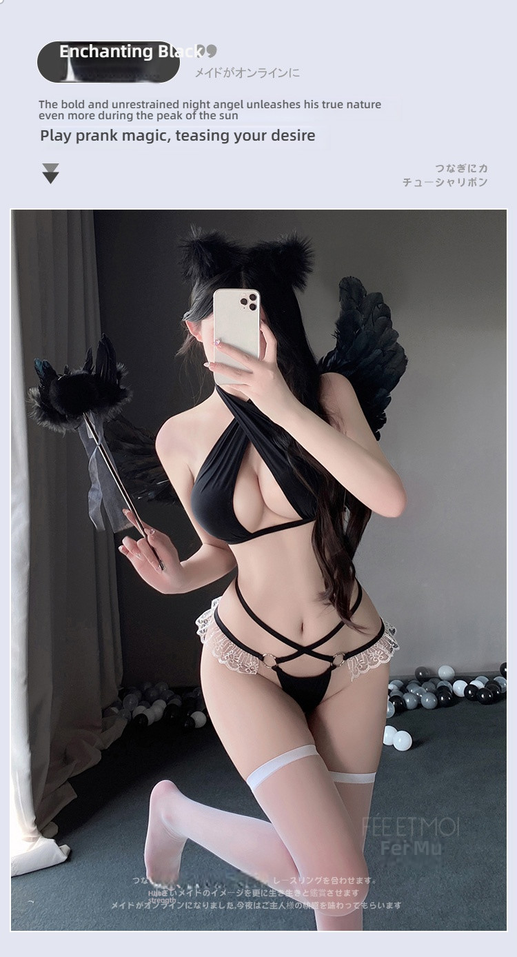 Fei Mu Pure Desire Temptation Cross Lace Three Point Style
