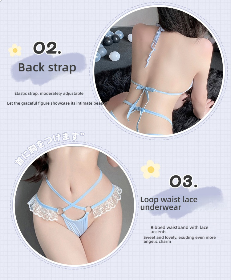 Fei Mu Pure Desire Temptation Cross Lace Three Point Style