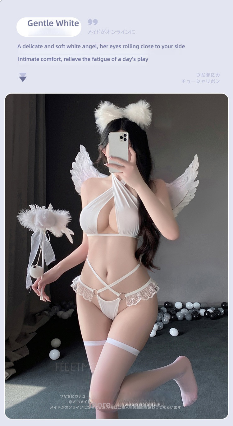 Fei Mu Pure Desire Temptation Cross Lace Three Point Style