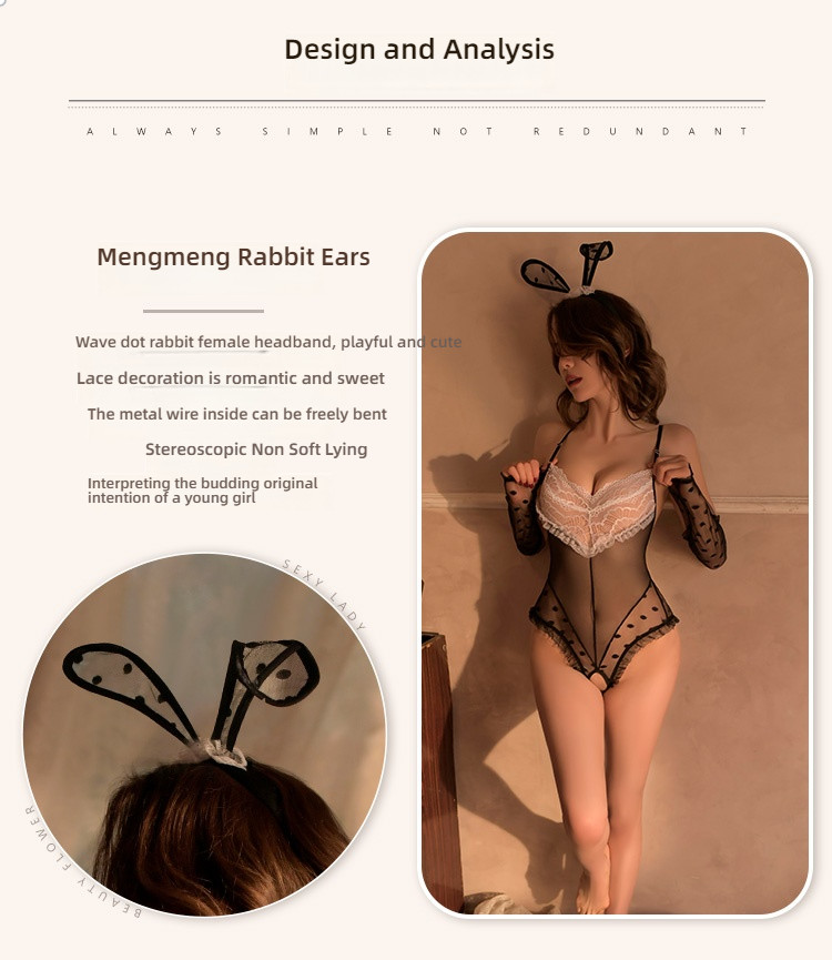 Fei Mu Meng Tu can open crotch jumpsuit set