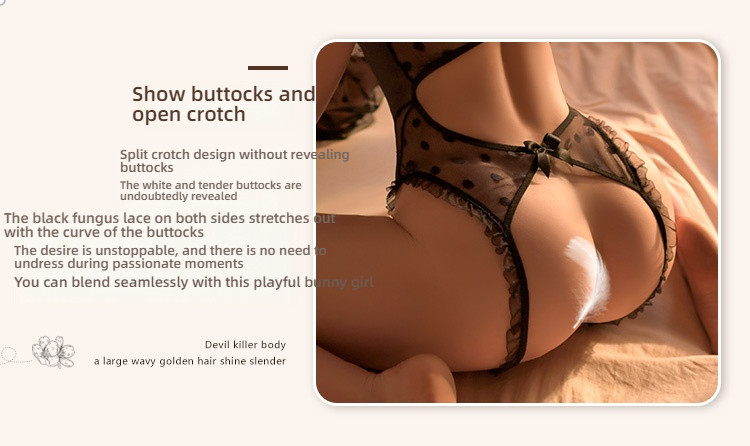 Fei Mu Meng Tu can open crotch jumpsuit set