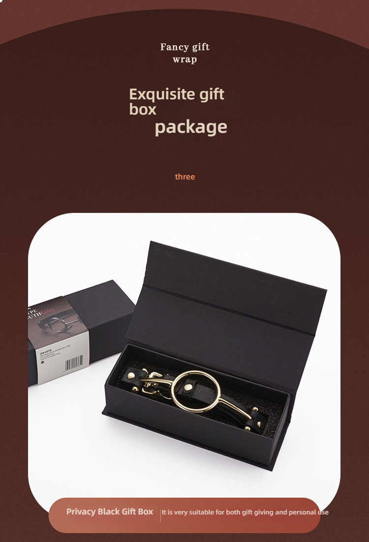RoomFun forced mouth opening gold O-shaped mouth holder