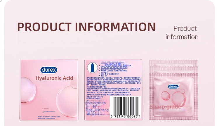 Durex Moisturizing Hyaluronic Acid Ultra Thin Pack 3 Tablets